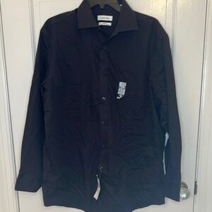 Calvin Klein Black Dress Shirt size L‎ NWT
